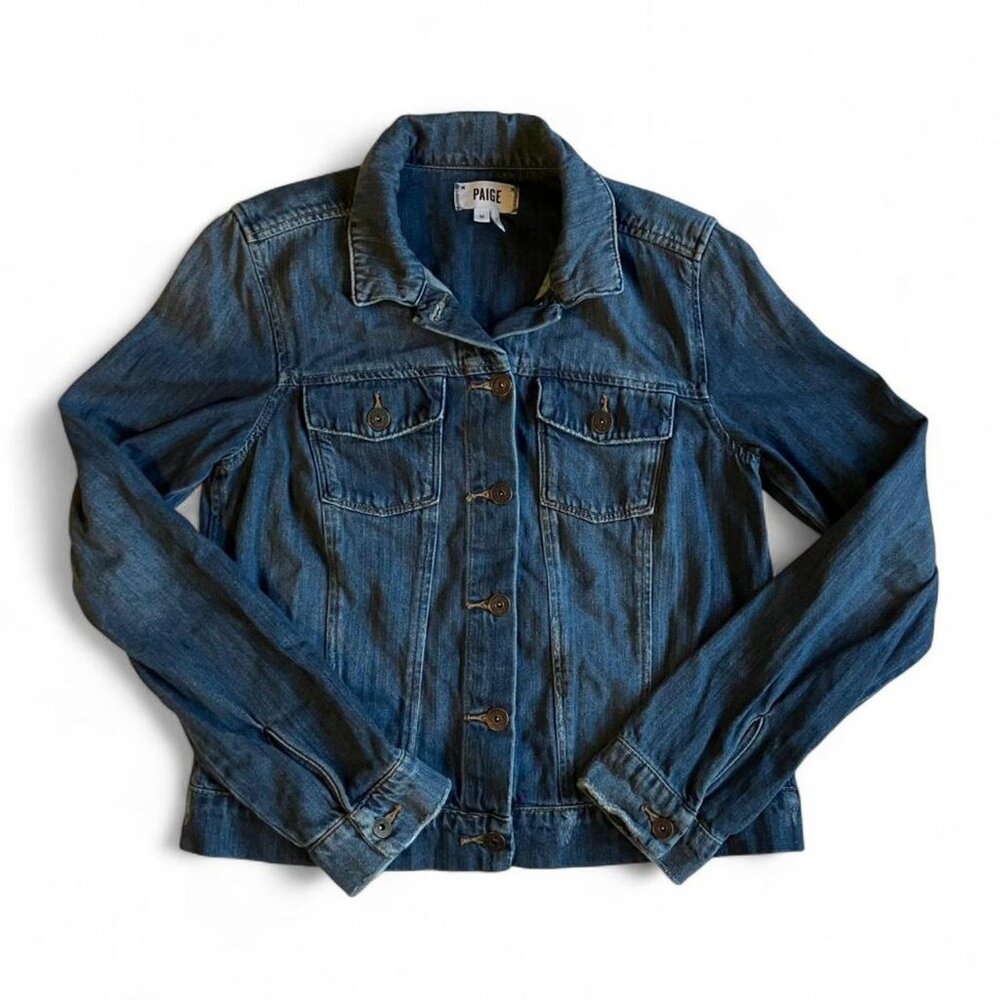 Paige Blue Denim Jacket - Picture 4 of 8